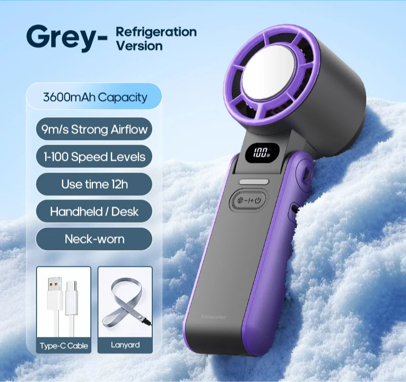 Rechargeable Outdoor Foldable Portable Handheld  Mini Cooling Fan