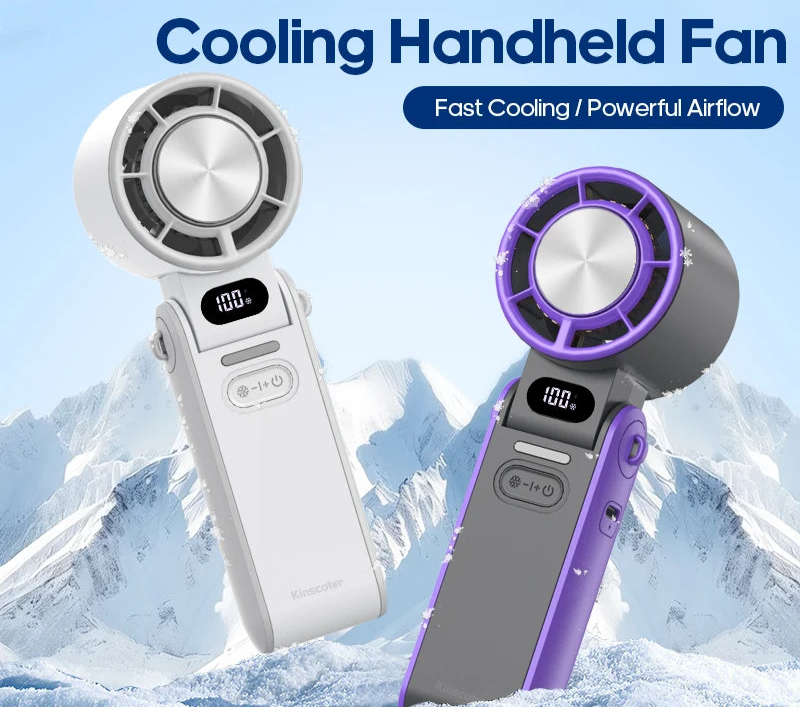 Rechargeable Outdoor Foldable Portable Handheld  Mini Cooling Fan
