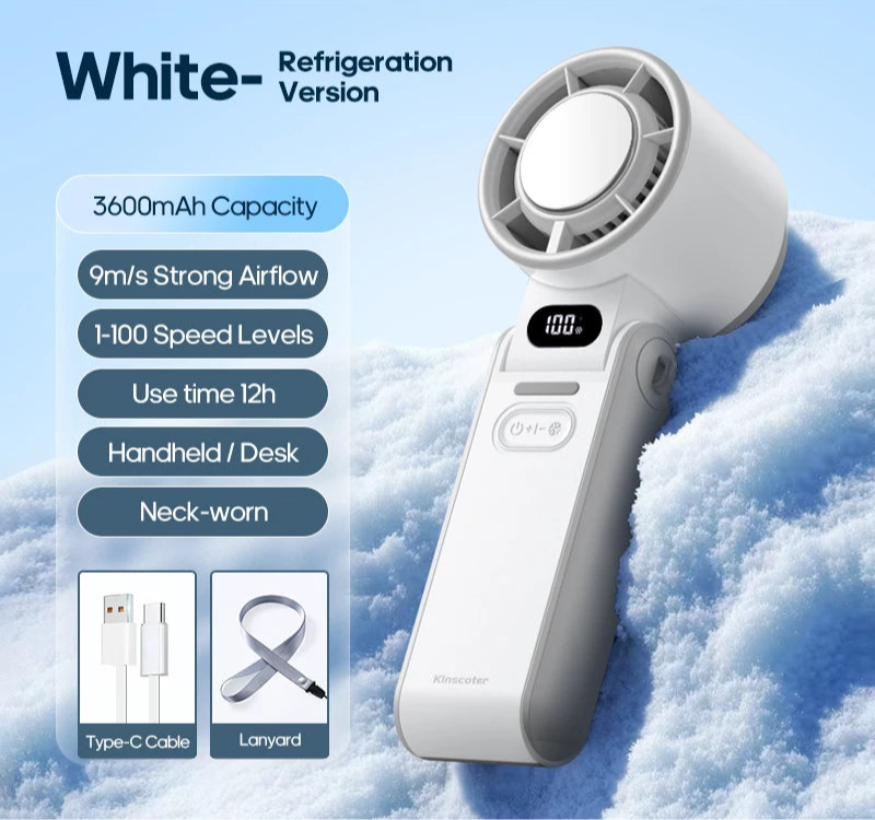 Rechargeable Outdoor Foldable Portable Handheld  Mini Cooling Fan